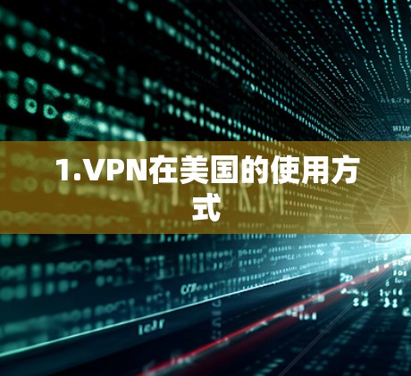 1.VPN在美国的使用方式