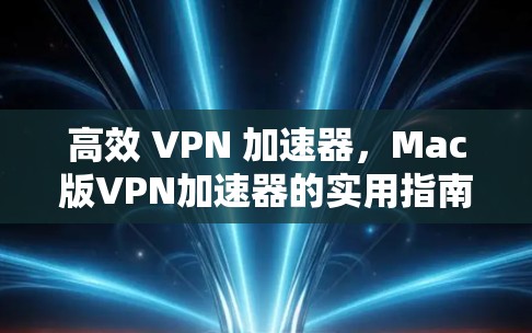 高效 VPN 加速器，Mac版VPN加速器的实用指南