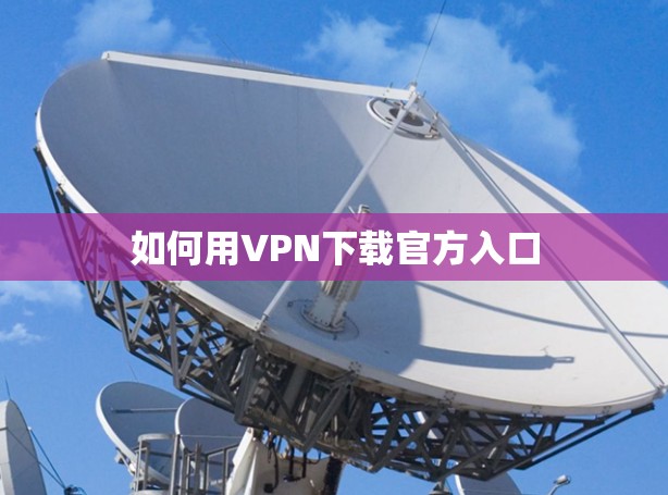 如何用VPN下载官方入口