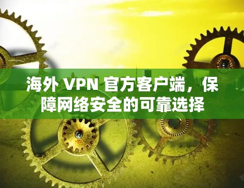 海外 VPN 官方客户端，保障网络安全的可靠选择
